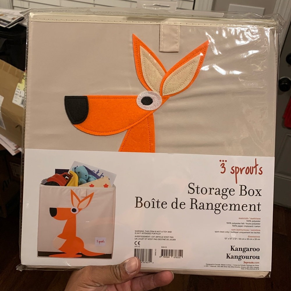 Kids 3 Sprouts Cube Storage Box